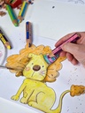 CRAYONS 3 EN 1 WOODY "DUO", ETUI de 10*NOUVEAU