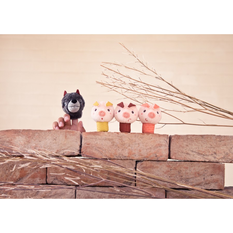 MARIONNETTES A DOIGTS 3 PETITS COCHONS * NOUVEAU