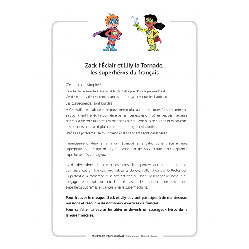 ZACK L'ECLAIR ET LILY LA TORNADE