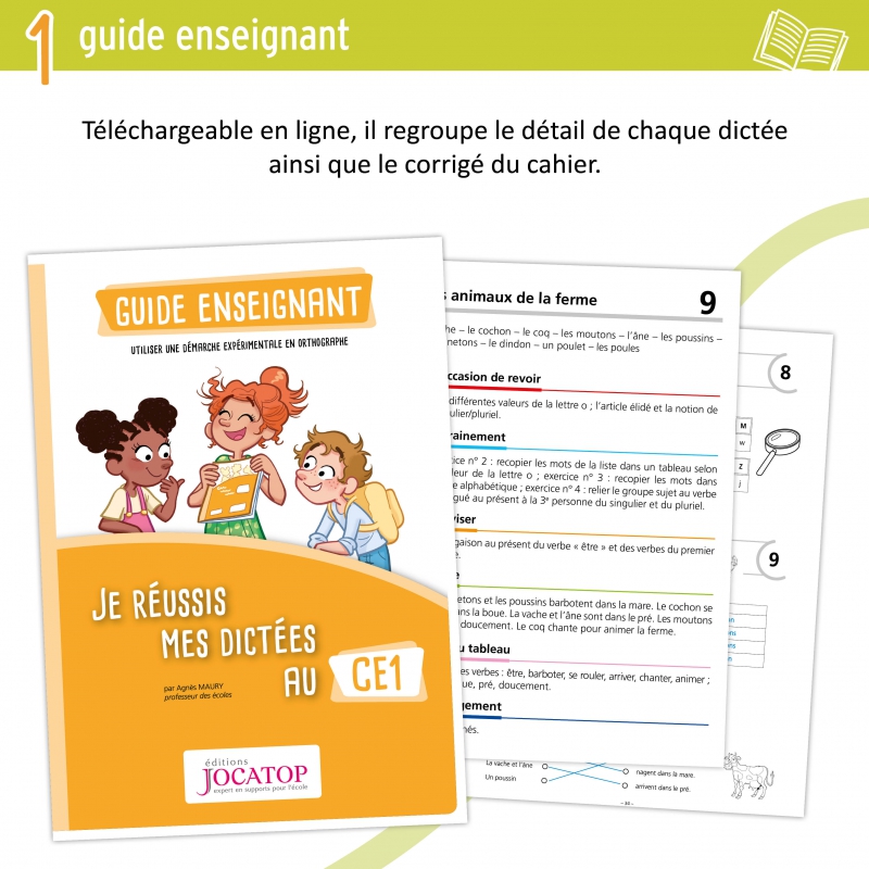 JE REUSSIS MES DICTEES, 1-2e prim.