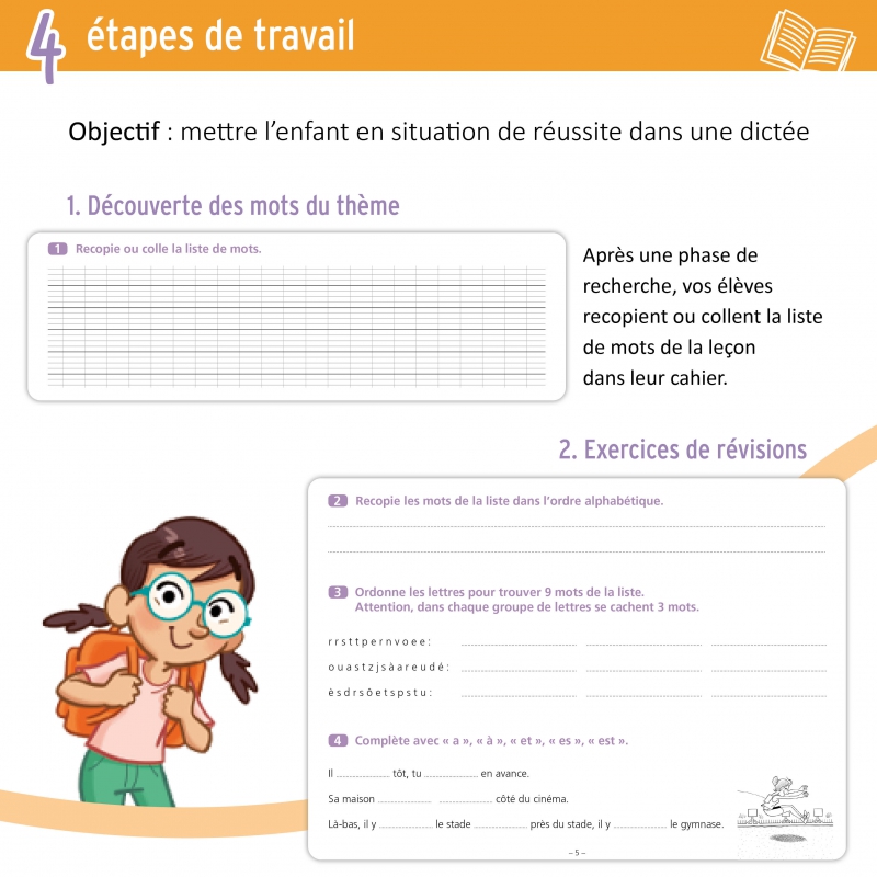 JE REUSSIS MES DICTEES, 4-5E PRIM.
