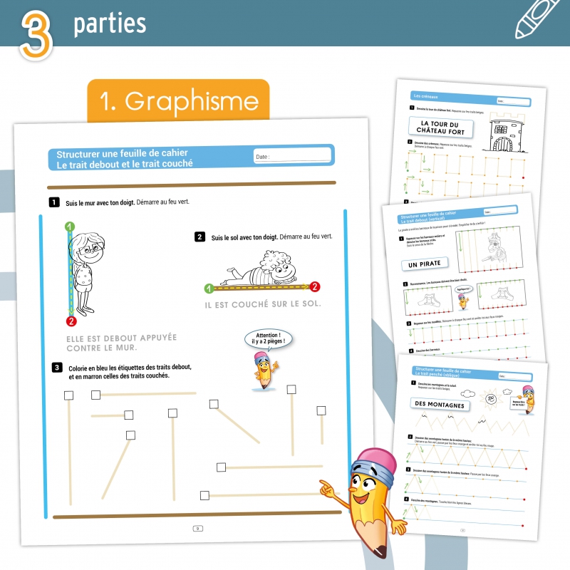 MON CAHIER DE GRAPHISME EN MATERNELLE