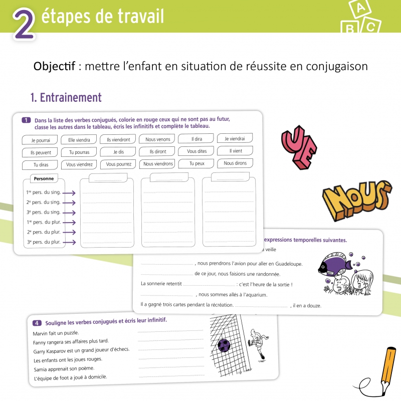 JE REUSSIS EN CONJUGAISON, 5-6E PRIM.