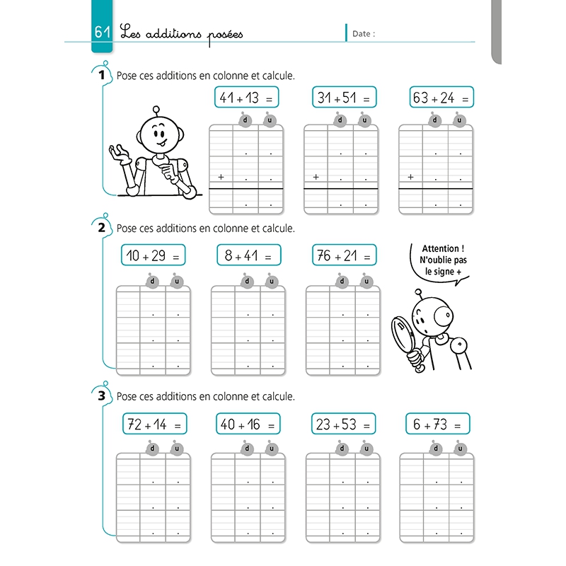 JE REUSSIS MES CALCULS, 1E PRIM.