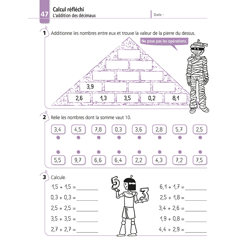 JE REUSSIS MES CALCULS, 4-5EMES PRIMAIRES