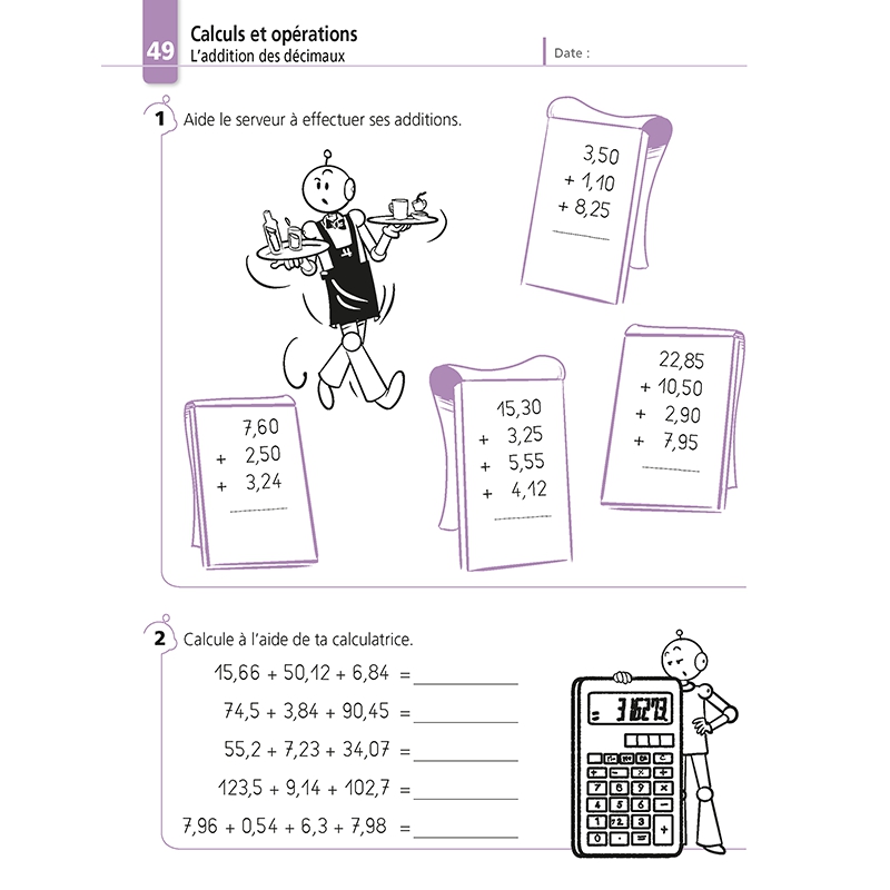 JE REUSSIS MES CALCULS, 4-5EMES PRIMAIRES