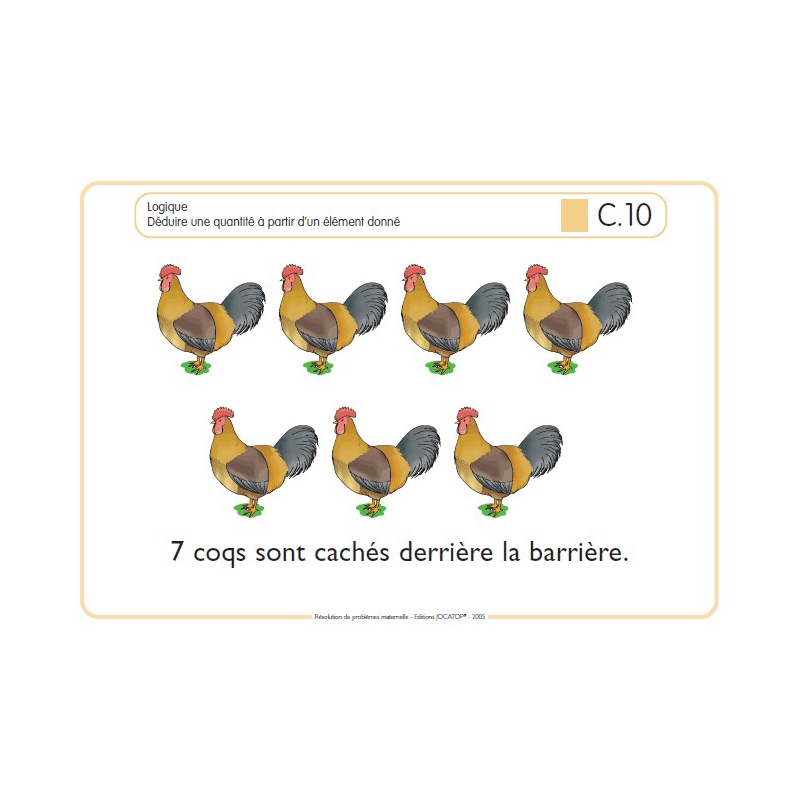 RESOLUTION DE PROBLEMES EN MATERNELLE