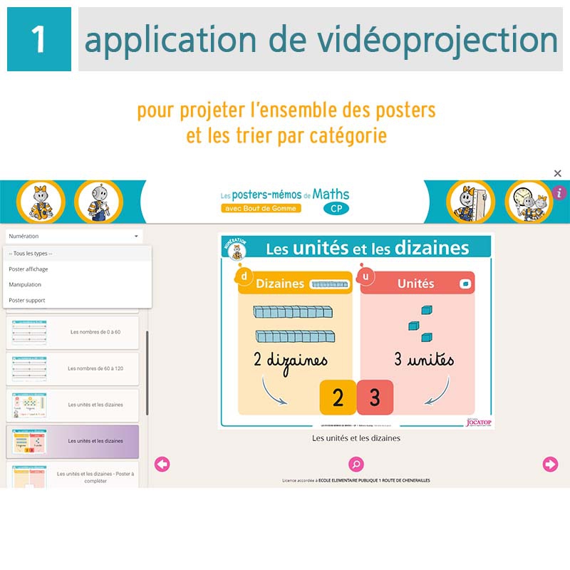 LES POSTERS-MEMOS DE MATHS 1RE PRIM