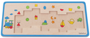 PUZZLE EN BOIS, LE TRAIN DES FORMES-10 PIECES
