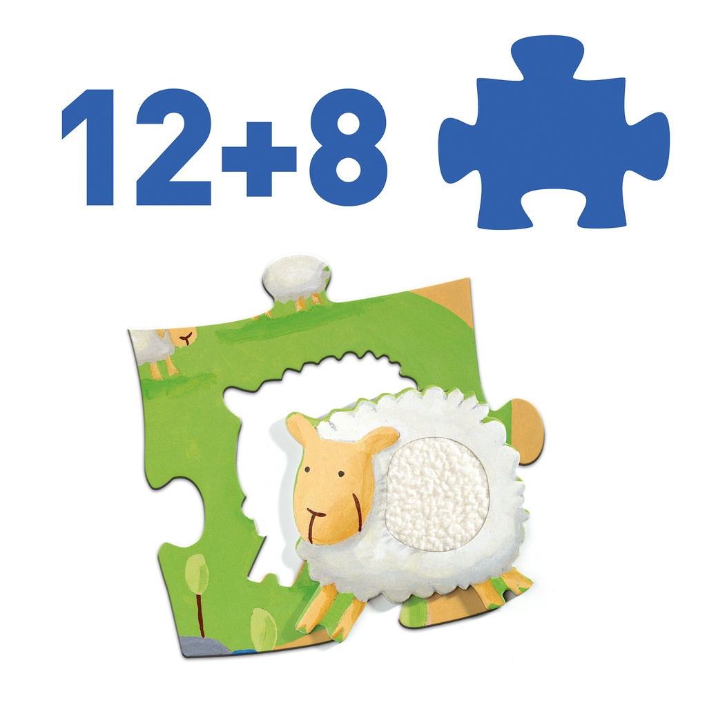 PUZZLE, TACTILO LA FERME-20 PIECES