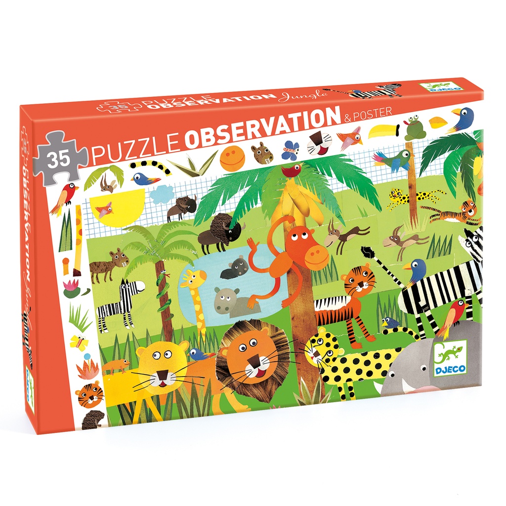 PUZZLE DECOUVERTES, LA SAVANE-35 PIECES