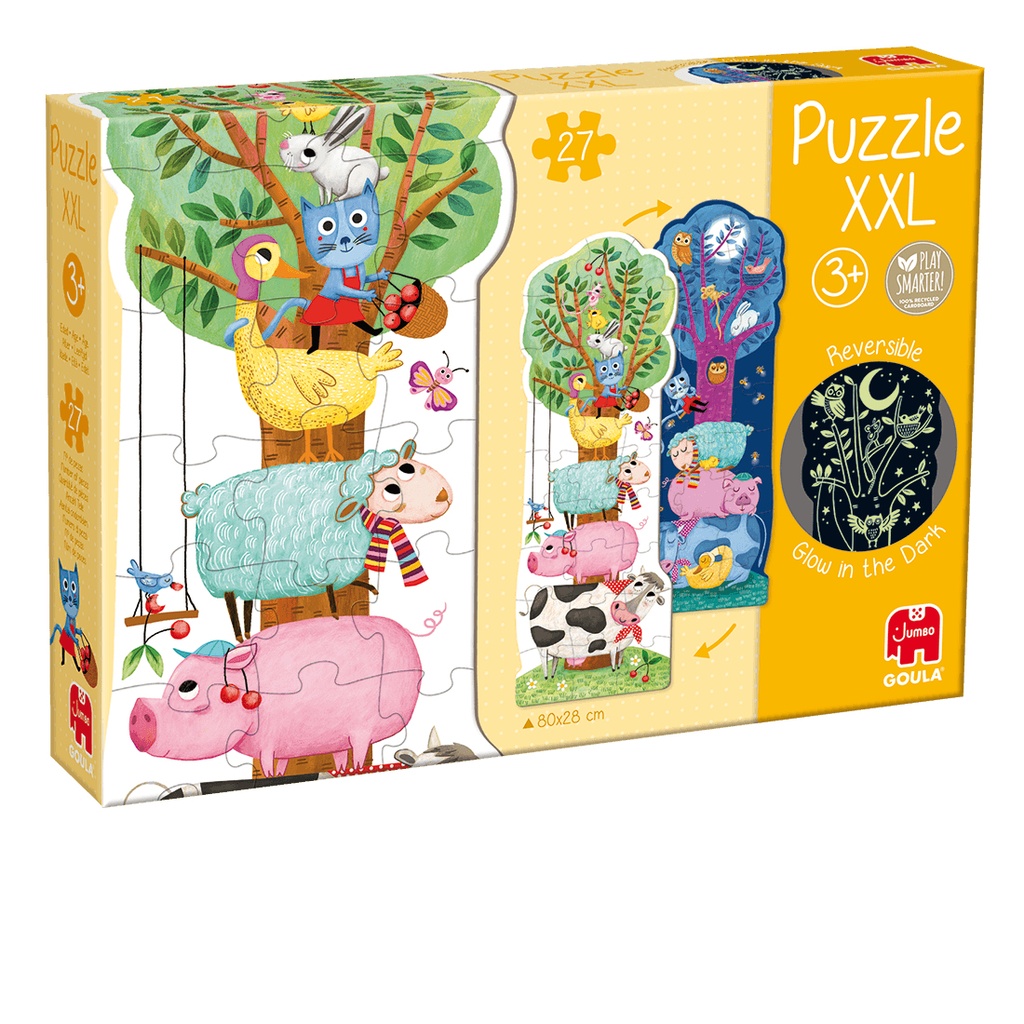 PUZZLE XXL JOUR ET NUIT A LA FERME, 27 PCS * NOUVEAU