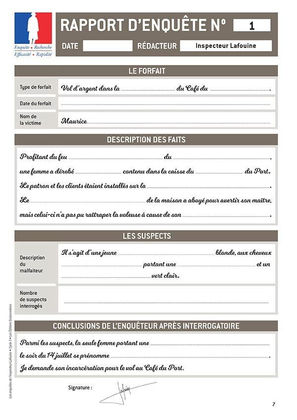 LES ENQUETES DE LAFOUINE, TOME 4