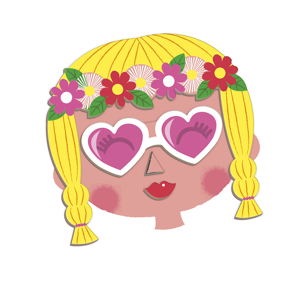MAGNETI'BOOK CRAZY FACES FILLE* NOUVEAU