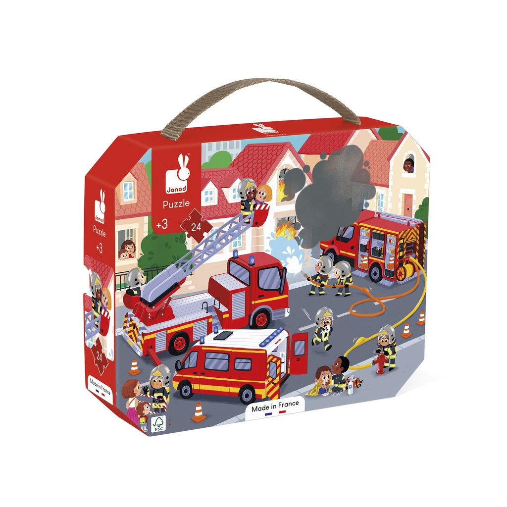 PUZZLE POMPIERS, 24 PCS * NOUVEAU