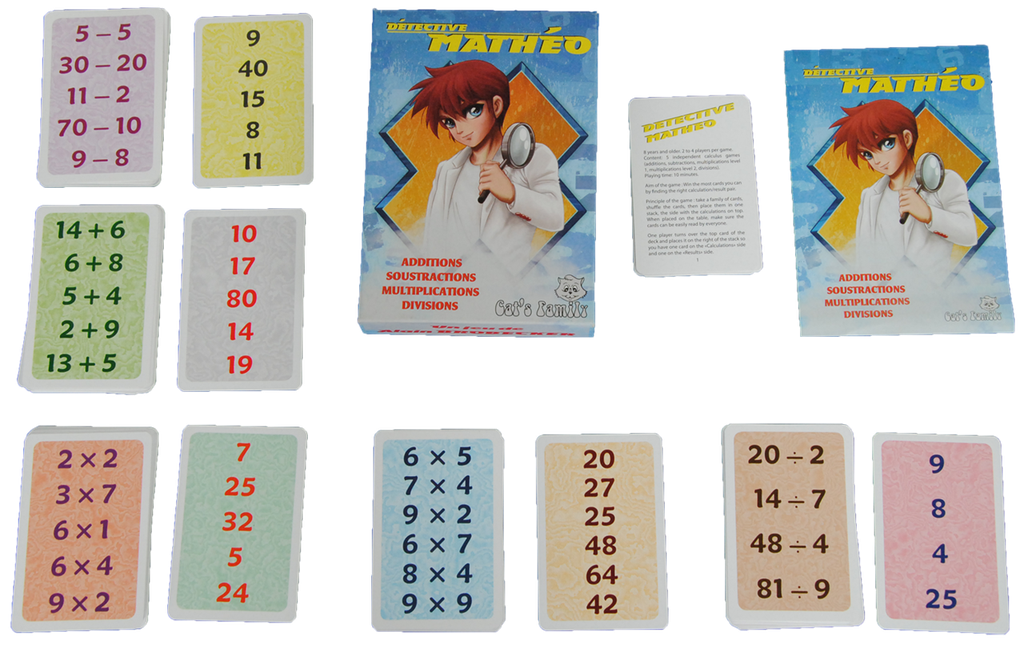 MATHEO DETECTIVE, LE JEU DE CARTES