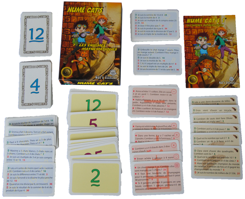 NUME CAT'S , JEU DE CARTES