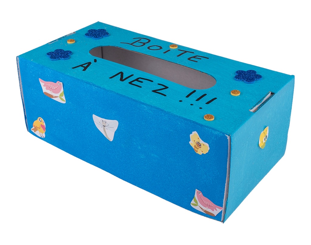 CACHE BOITE A MOUCHOIRS, LOT DE 5