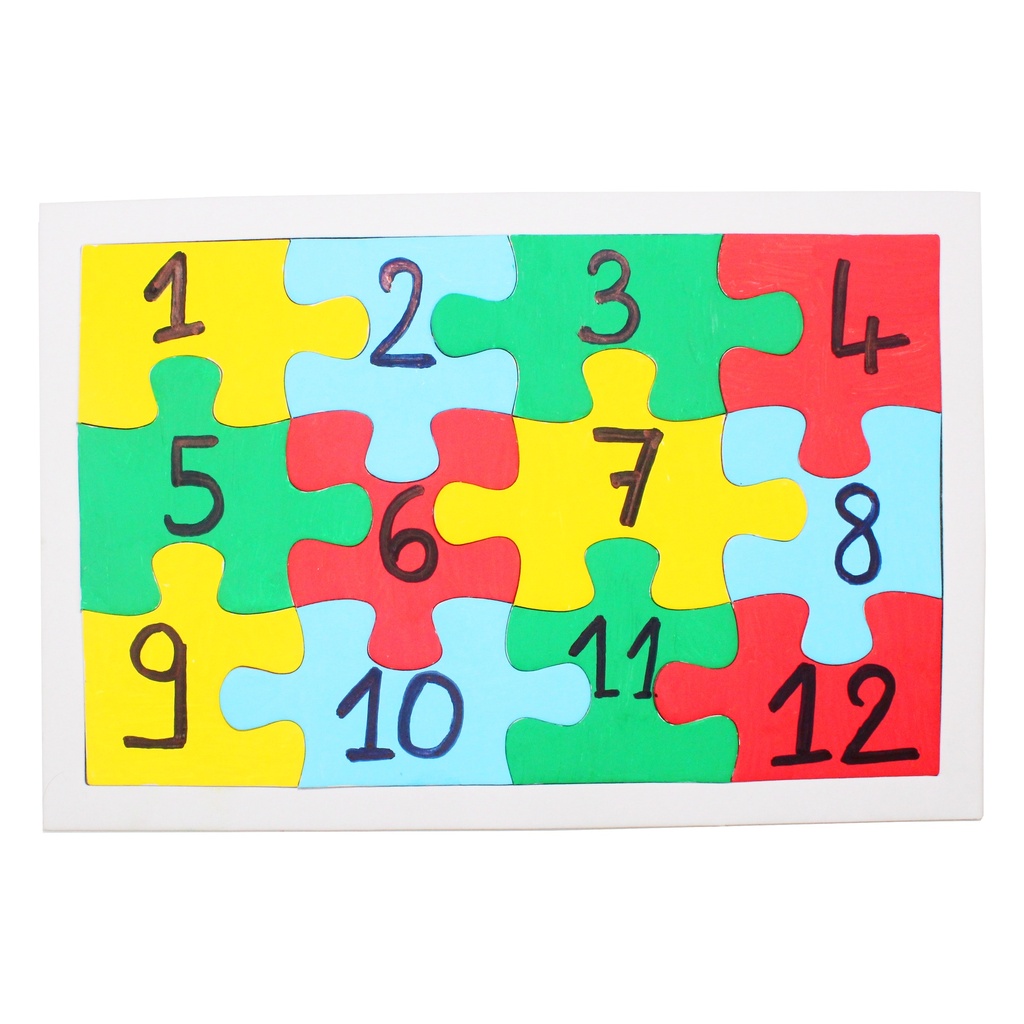 PUZZLES A DECORER  12 P. LOT DE 10
