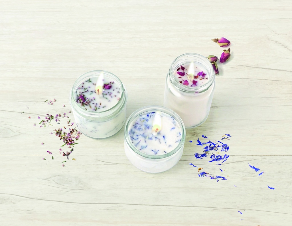 BOUGIES DELICATES ET FLEURIES, LE KIT
