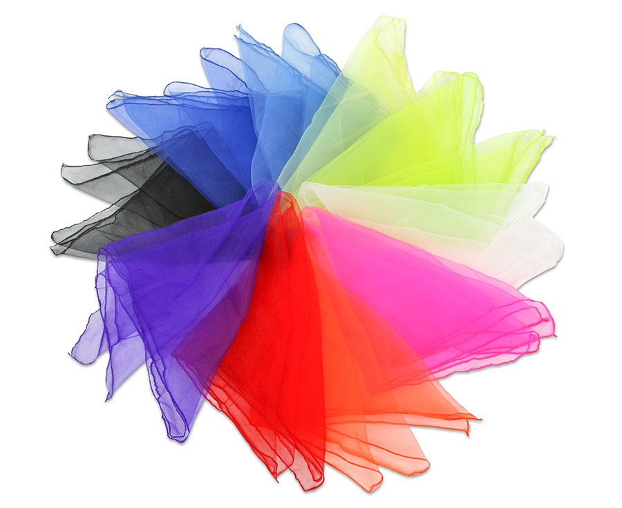 LOT DE 10 FOULARDS 65X65CM