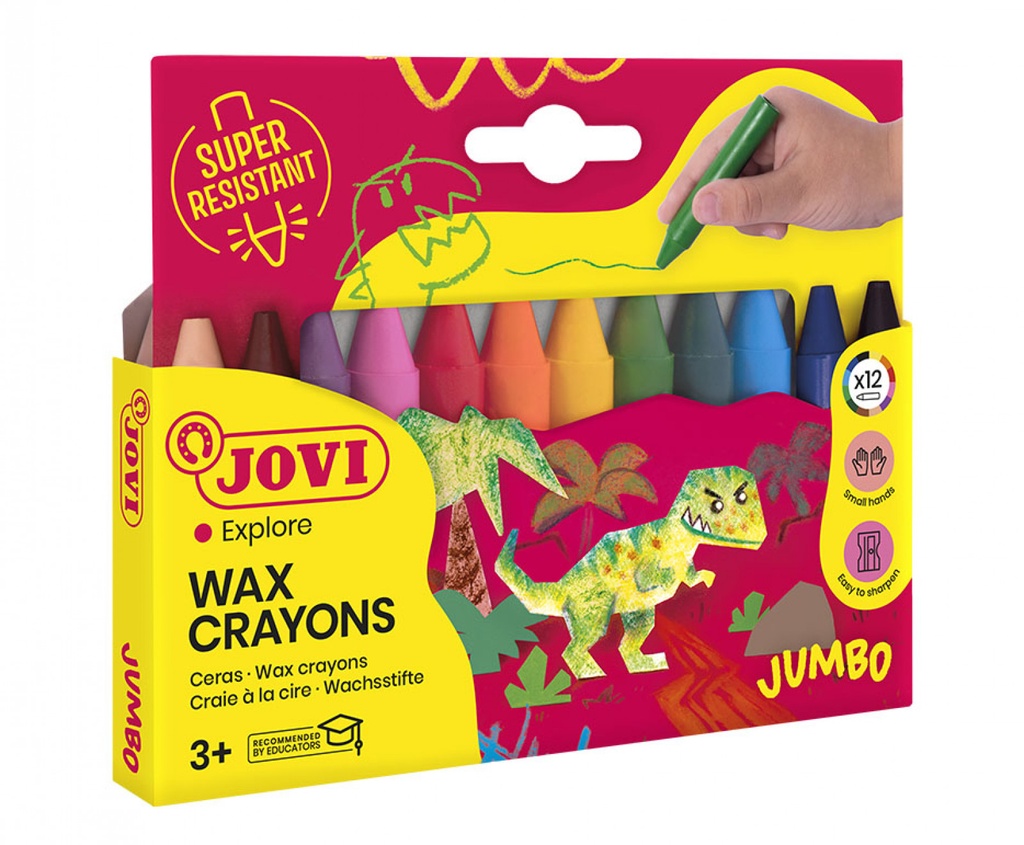 CRAYONS CIRE JOVICOLOR ETUI DE 12