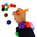 POMPONS A TROUS, 100 PCS