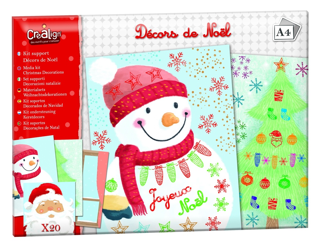 KIT SUPPORTS FEUILLES "DECORS NOËL"* NOUVEAU (copie)