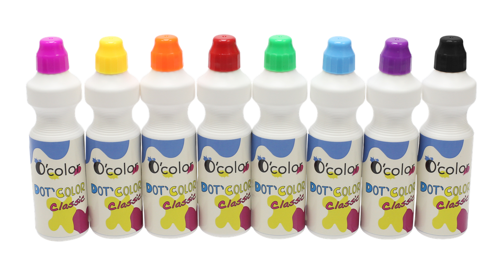 MARQUEURS PEINTURE DOT'COLORS,  LOT DE 8*NOUVEAU