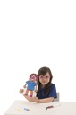 PERSONNAGES EN CARTON, LOT DE 50