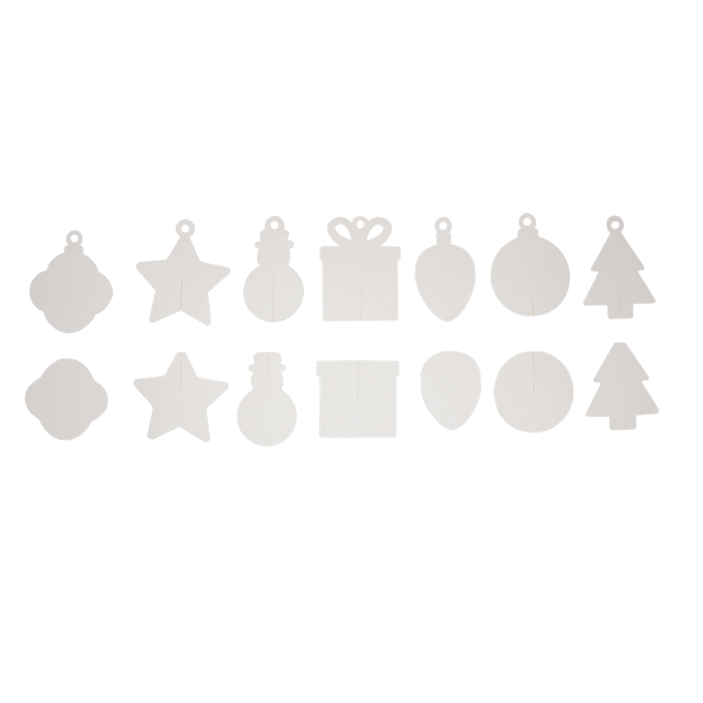 SUSPENSIONS DE NOEL 3D, LOT DE 25* NOUVEAU