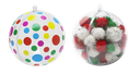 BOITE EN PLASTIQUE BOULE 10CM