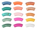 PERLES TUBE INCURVE, 18 PIECES* NOUVEAU