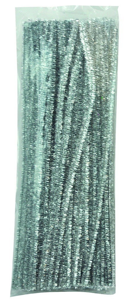 CHENILLETTE ARGENTEE, 100 BRINS* NOUVEAU