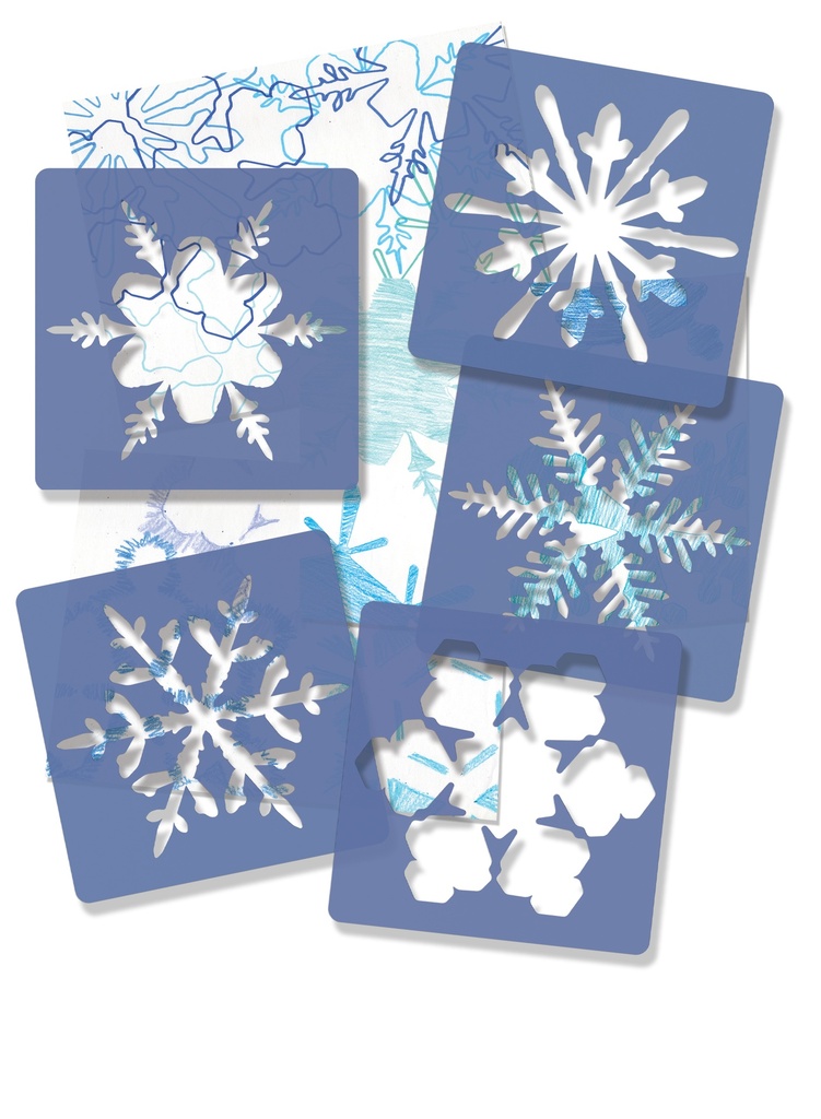 POCHOIRS FLOCONS DE NEIGE