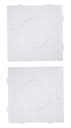PLAQUE CARREE 15CM, LOT DE 2