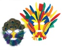 MASQUES EN CARTON, LOT DE 24