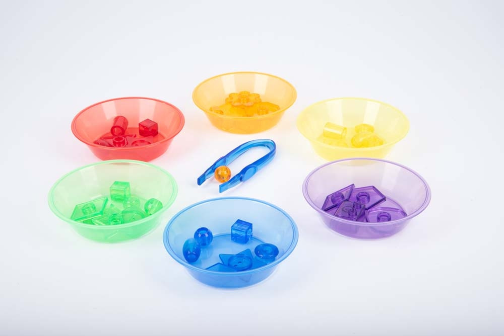 BOLS COLORES TRANSLUCIDES, LOT DE 6 NOUVEAU