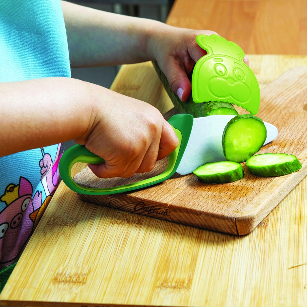 COUTEAU VERT CHEF CLUB KIDS* NOUVEAU