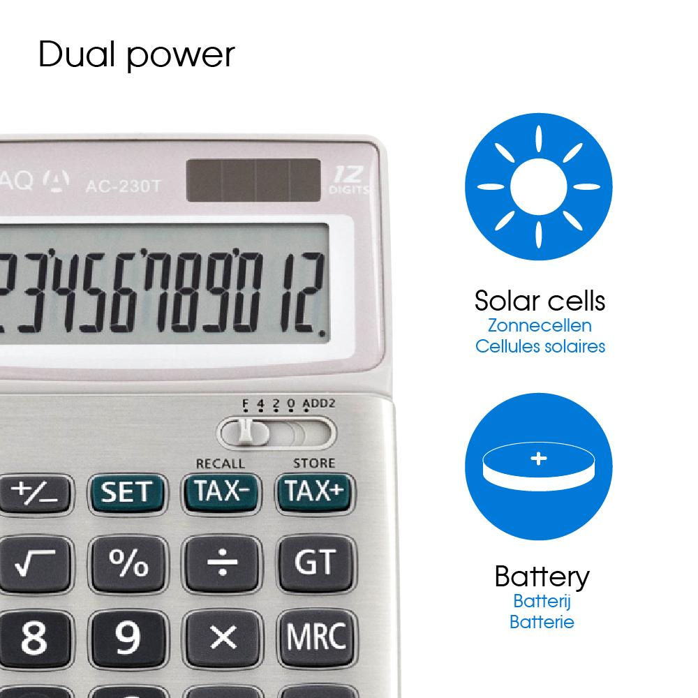 CALCULATRICE DE BUREAU AC230T