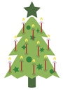 PAPIER DE TRESSAGE ET TISSAGE "NOEL", PAQUET DE 12* NOUVEAU