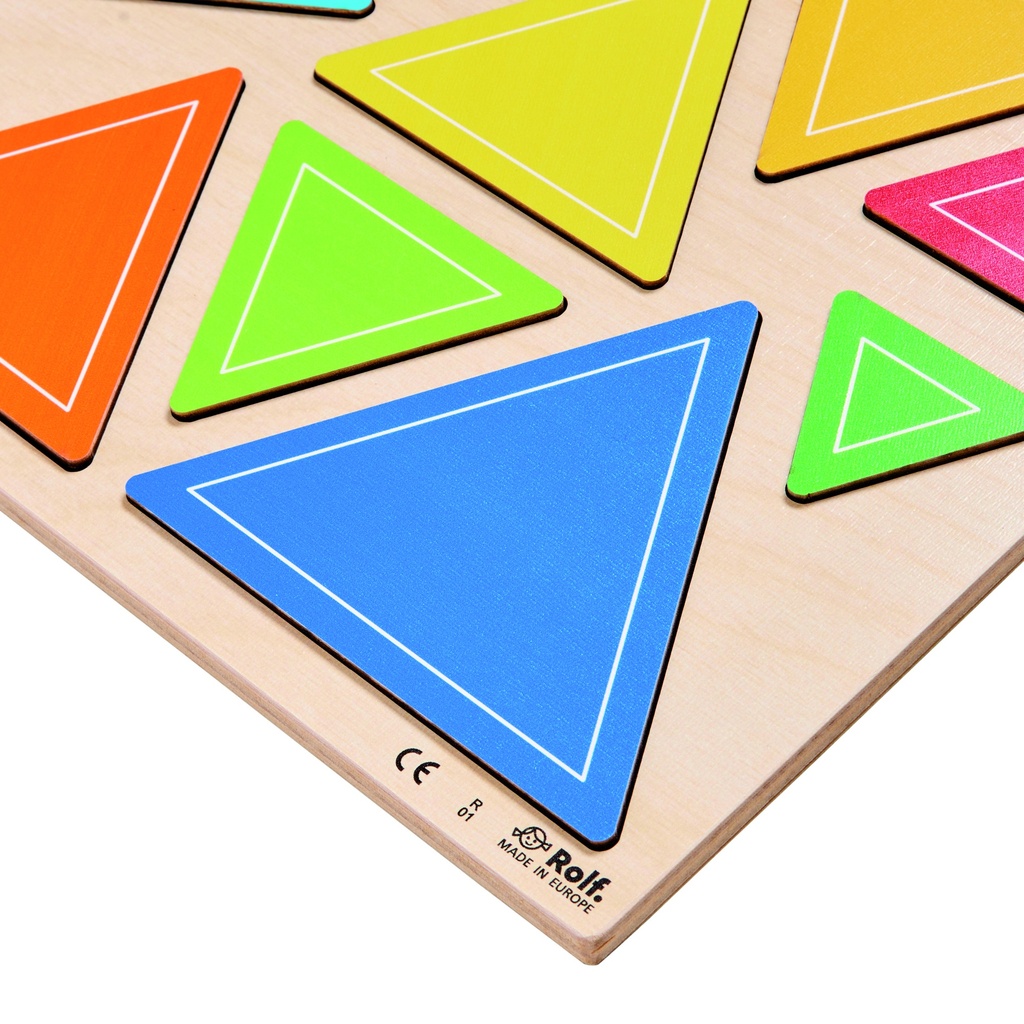 PUZZLE RELIEF TRIANGLES, 10 PCS* NOUVEAU