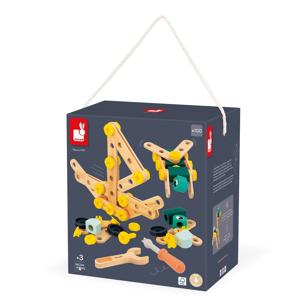 BRICO KID'S BARIL DE 100 PIECES* NOUVEAU