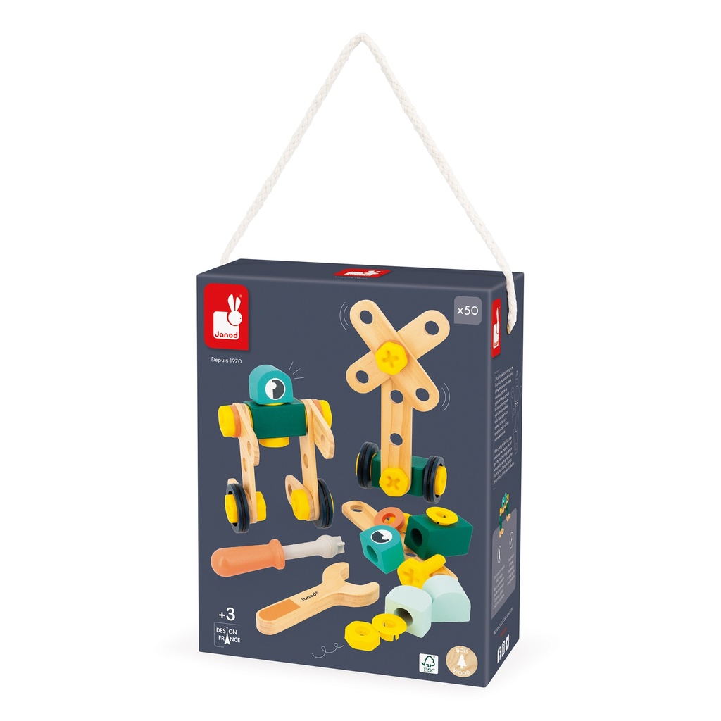 BRICO KID'S BARIL DE 50 PIECES* NOUVEAU