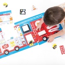 PUZZLE D'ASSOCIATION "LE CAMION DE POMPIER", 23 PCS* NOUVEAU