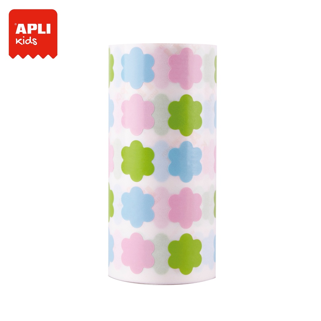 GOMMETTES ADHESIVES FLEURS, LE ROULEAU