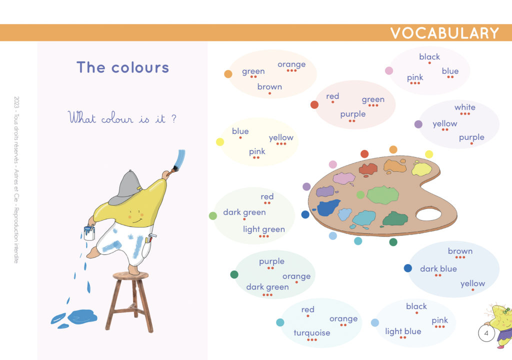 CHEVALET ETOILIUM  "HAVE FUN WITH ENGLISH"* NOUVEAU