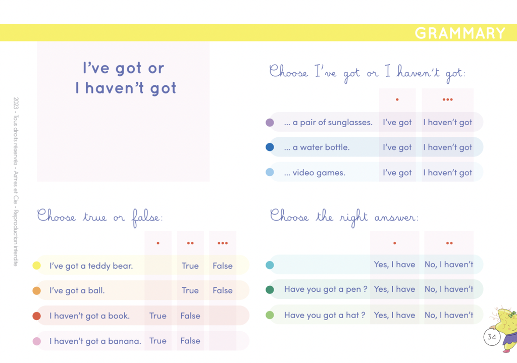 CHEVALET ETOILIUM  "HAVE FUN WITH ENGLISH"* NOUVEAU