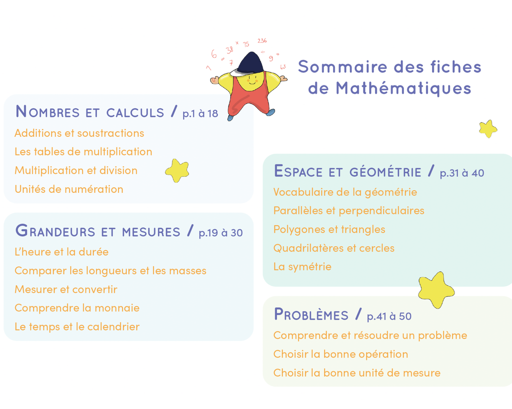 CHEVALET ETOILIUM " N°2 FRANCAIS ET MATHEMATIQUES"* NOUVEAU