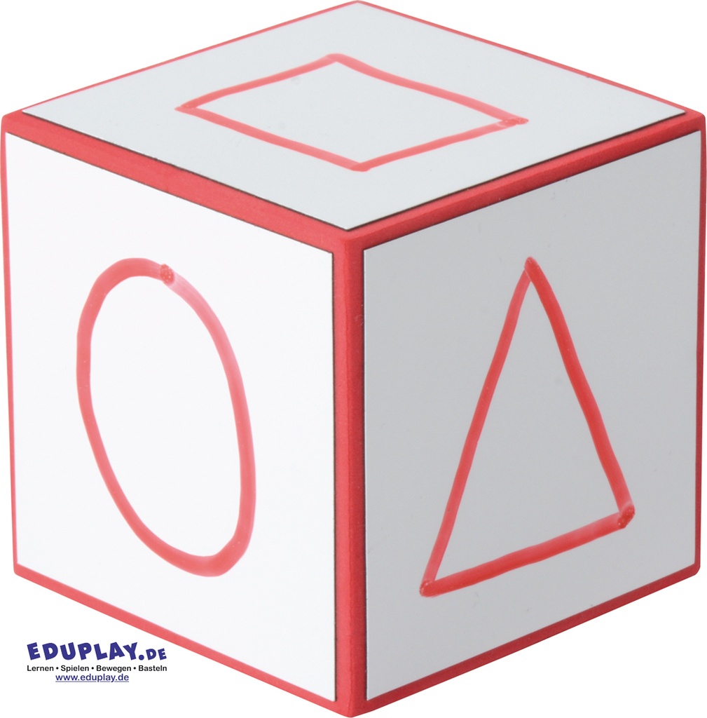CUBES EFFACABLES, 8 CM